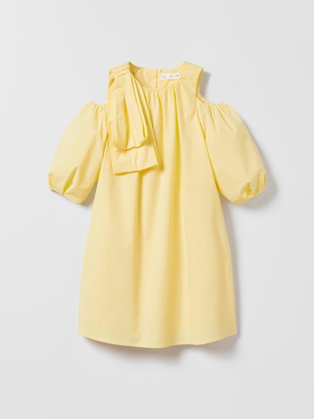 Zara girls poplin dress with bow